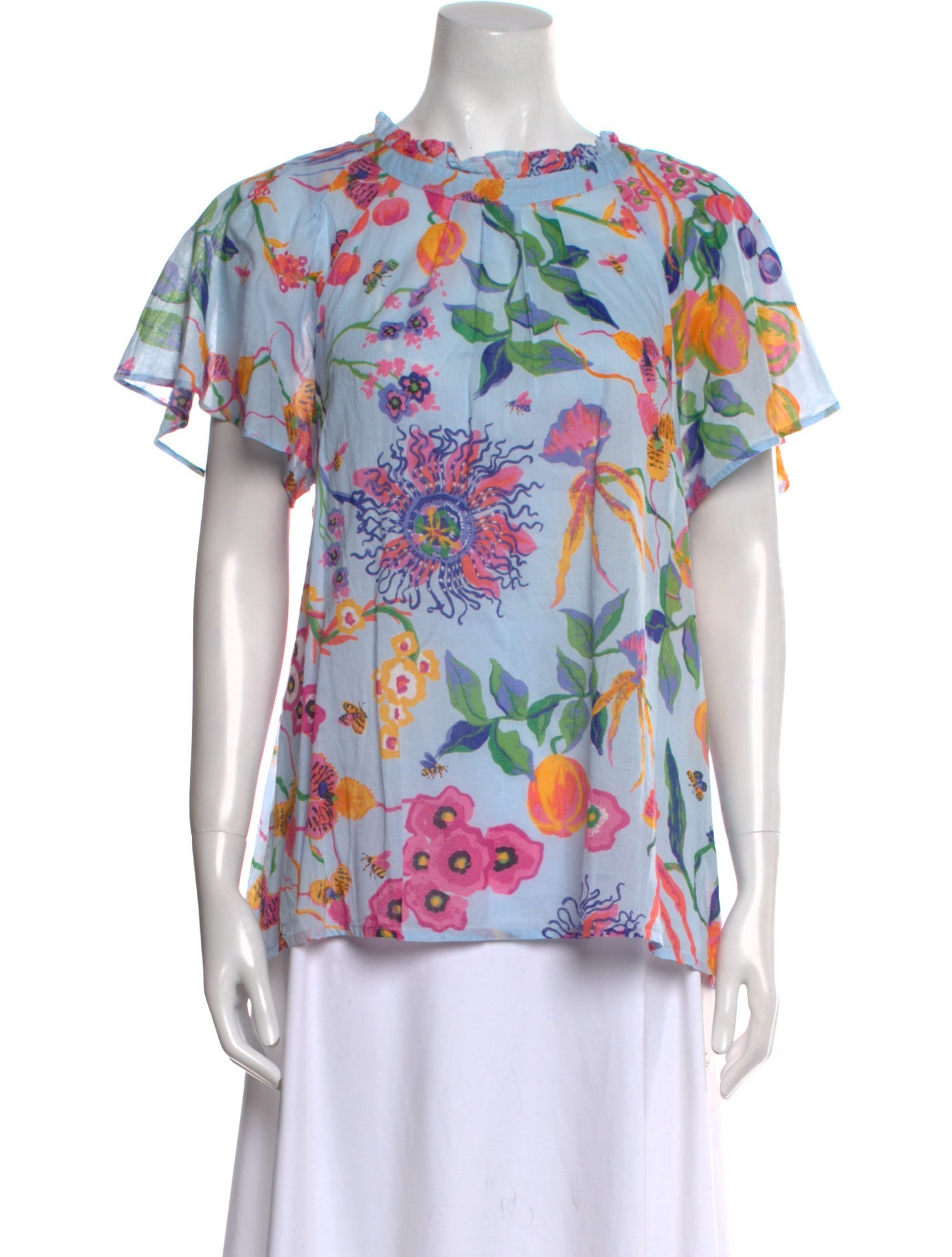 Banjanan Floral Print Crew Neck T-Shirt