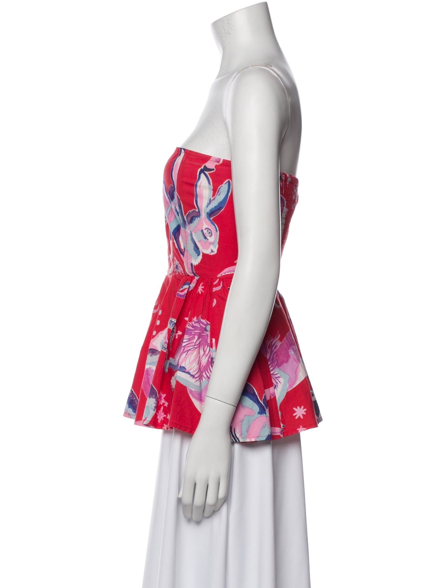 Banjanan Printed Strapless Top