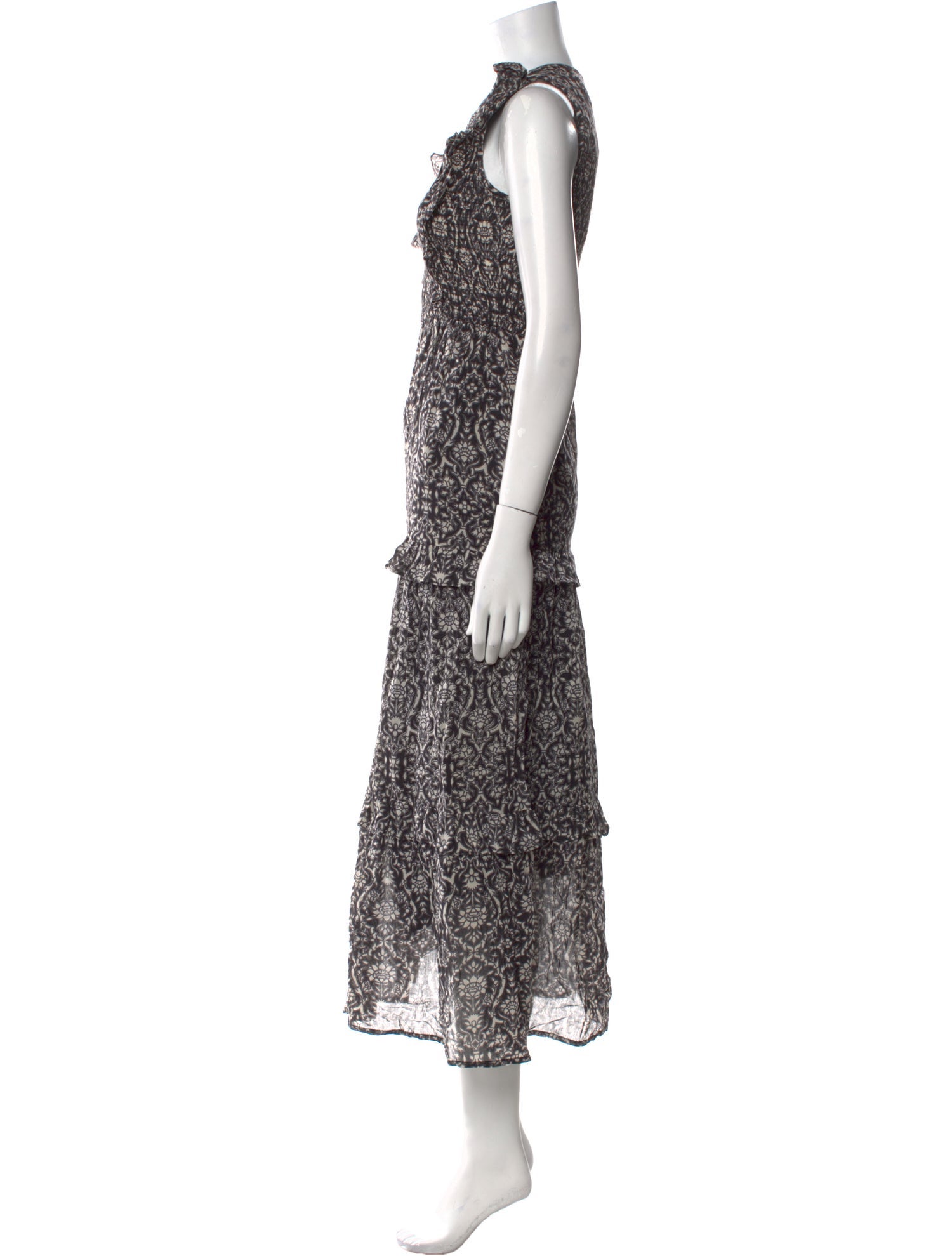 Banjanan Floral Print Long Dress