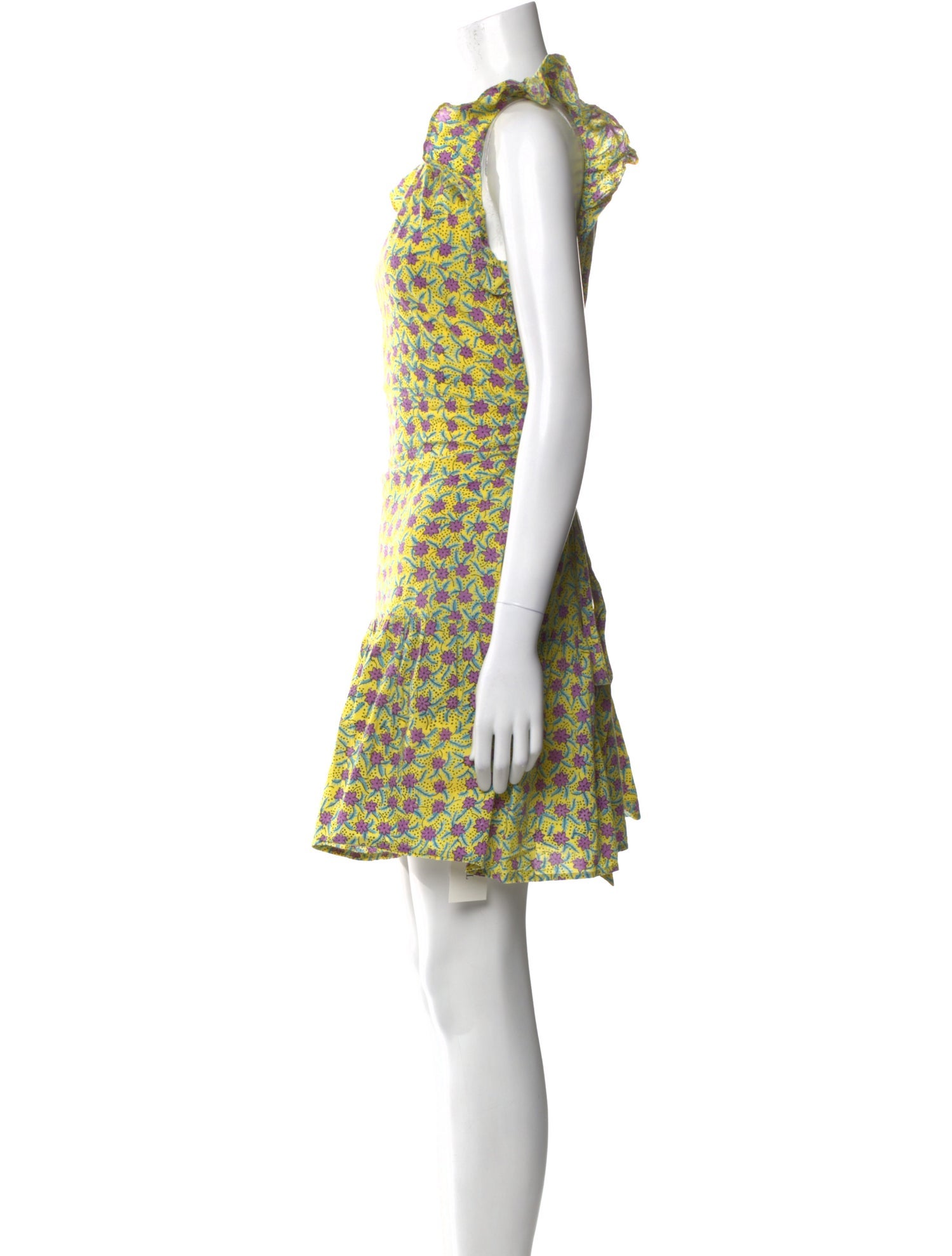 Banjanan Floral Print Mini Dress