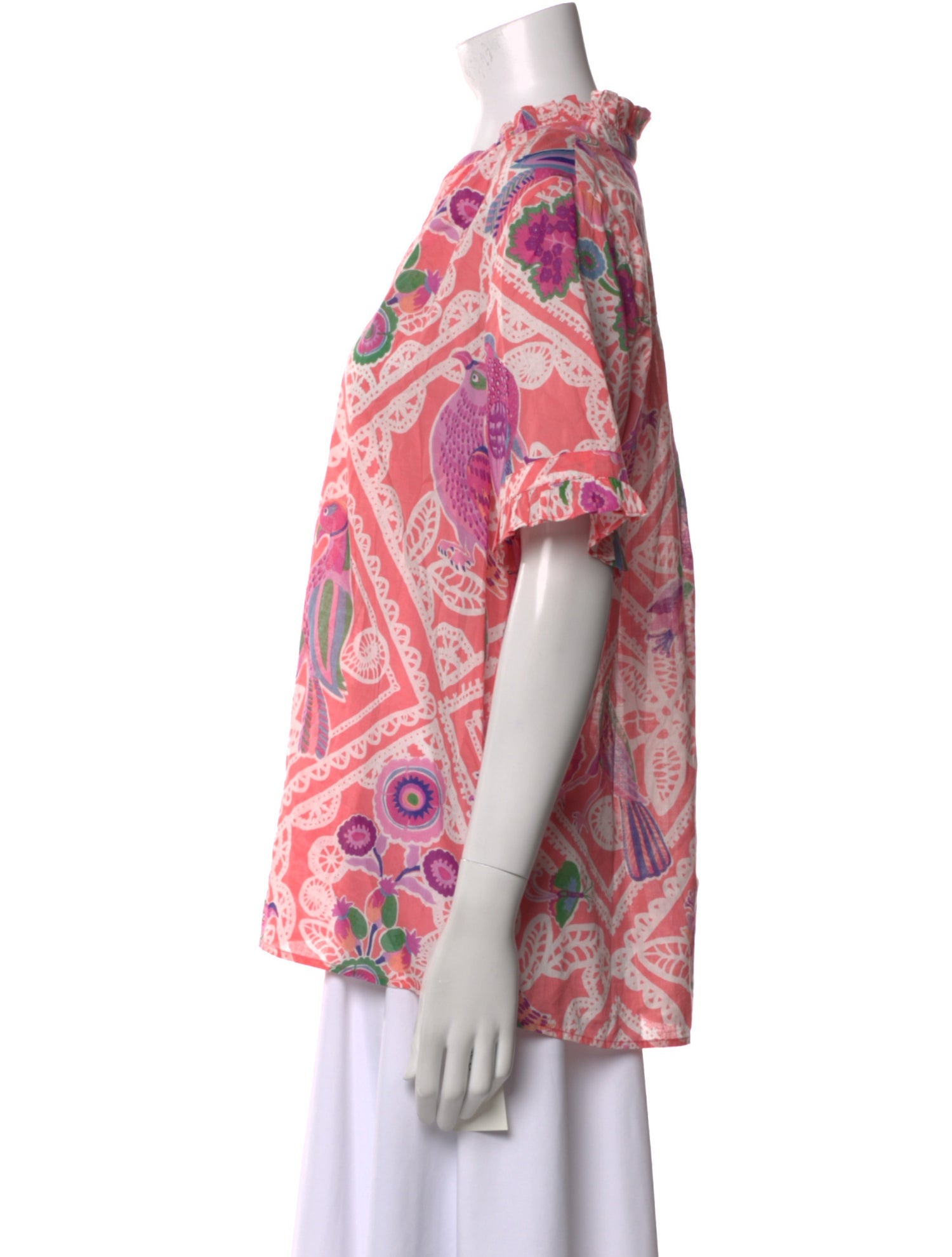 Banjanan Printed V-Neck Blouse