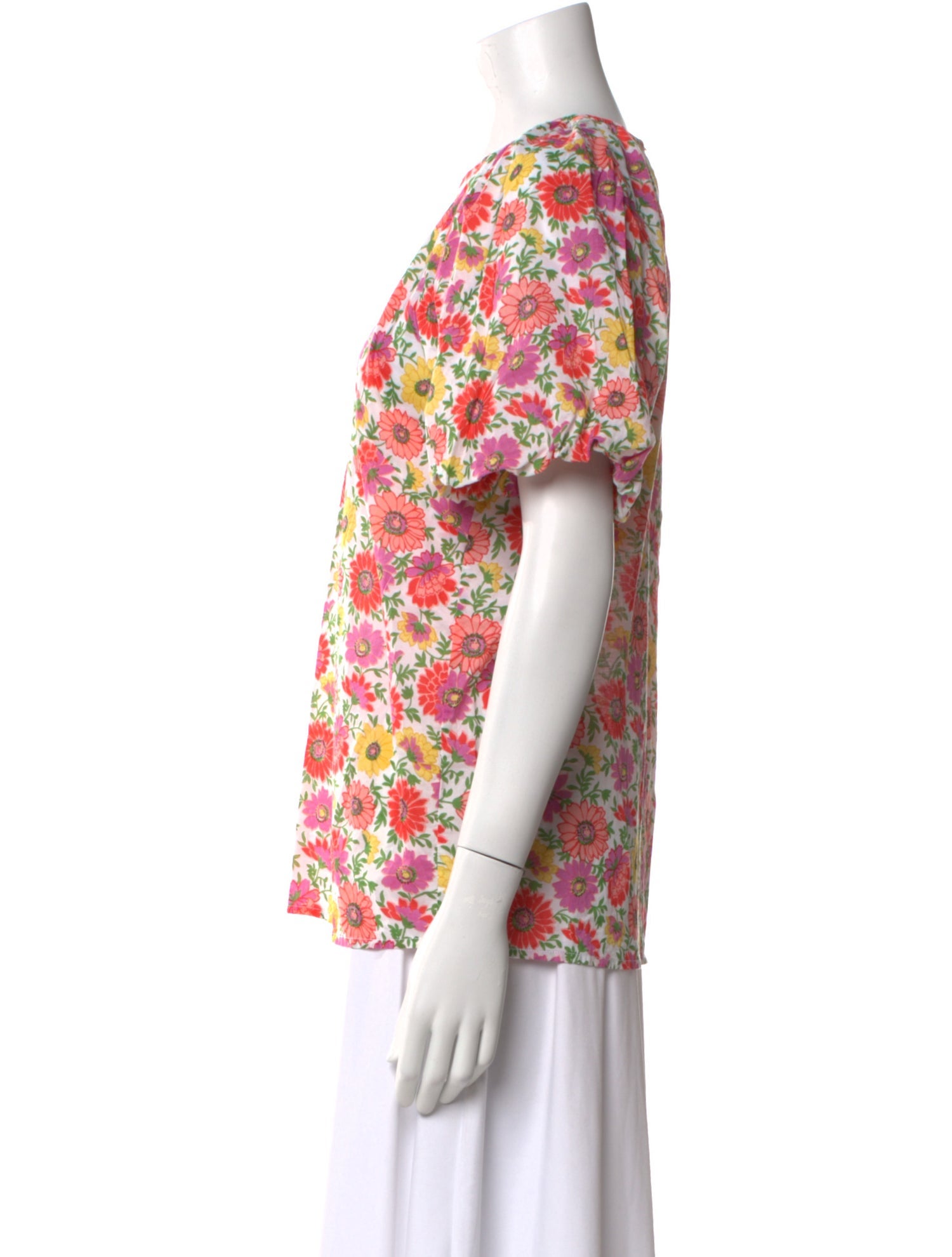 Banjanan Floral Print Crew Neck T-Shirt