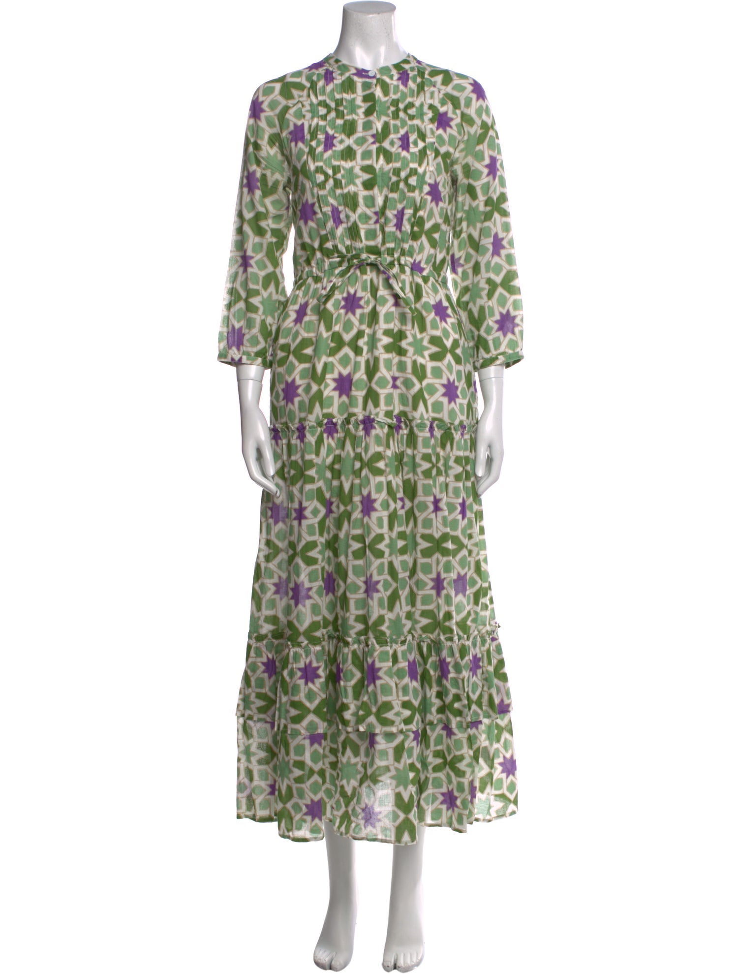 Banjanan Floral Print Long Dress