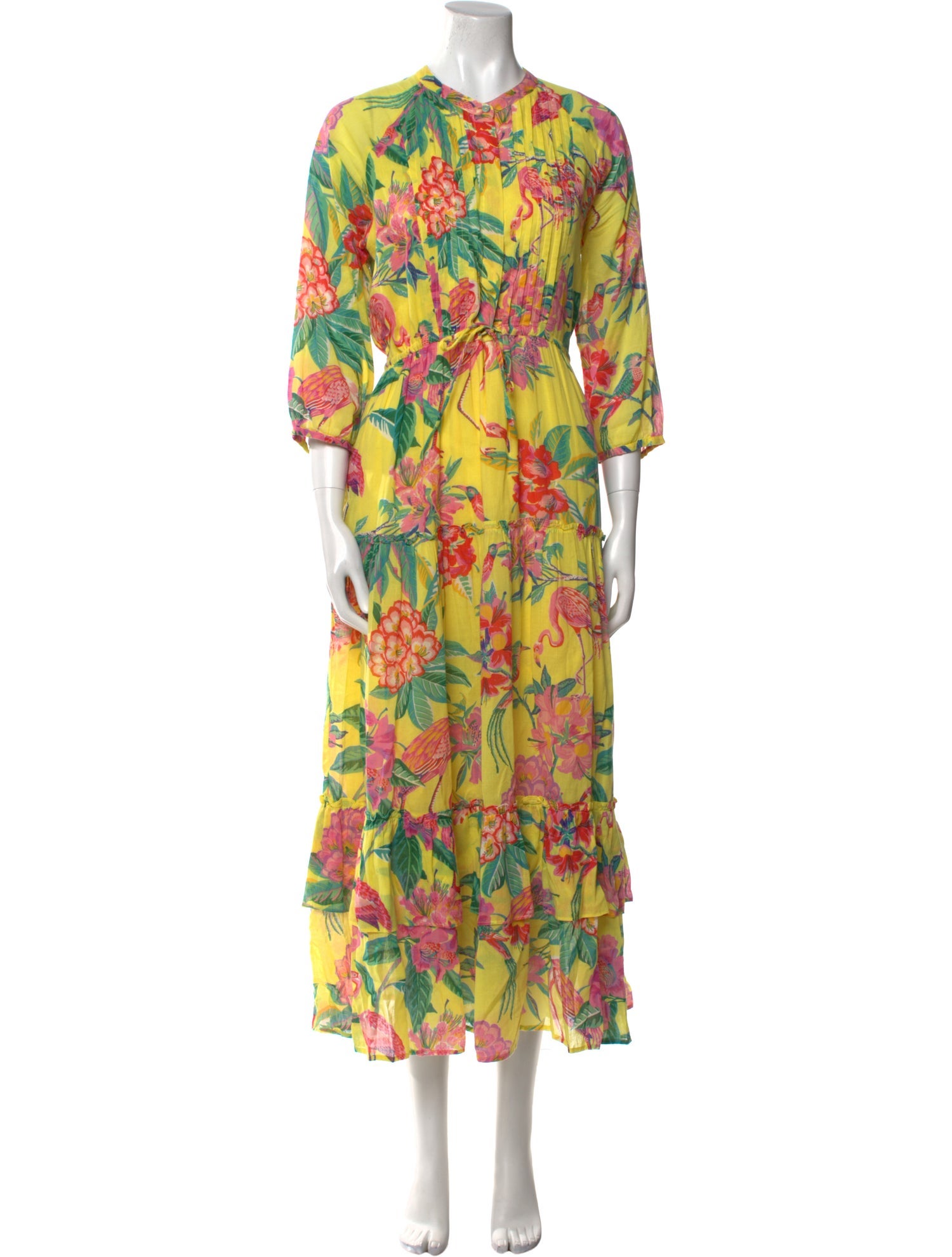 Banjanan Floral Print Long Dress