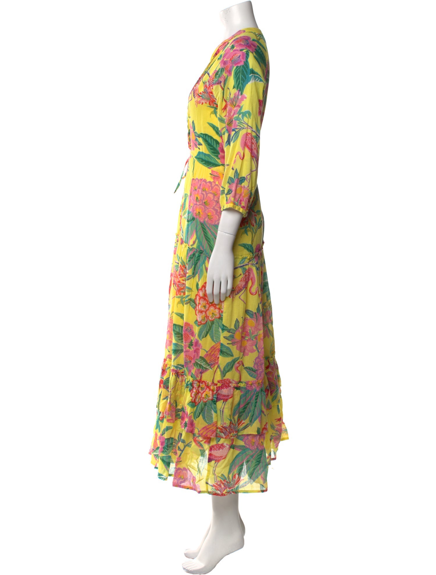Banjanan Floral Print Long Dress