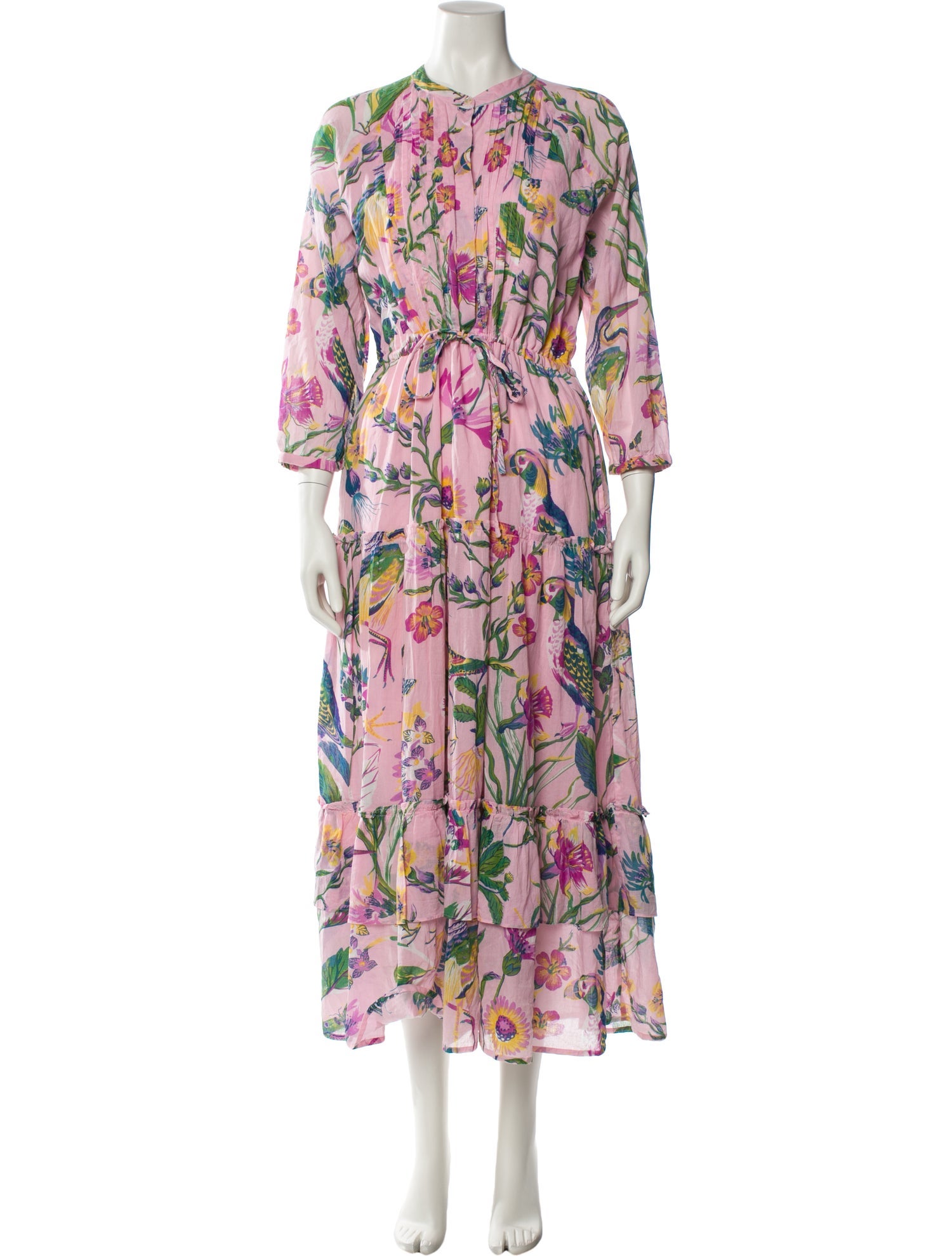 Banjanan Floral Print Long Dress