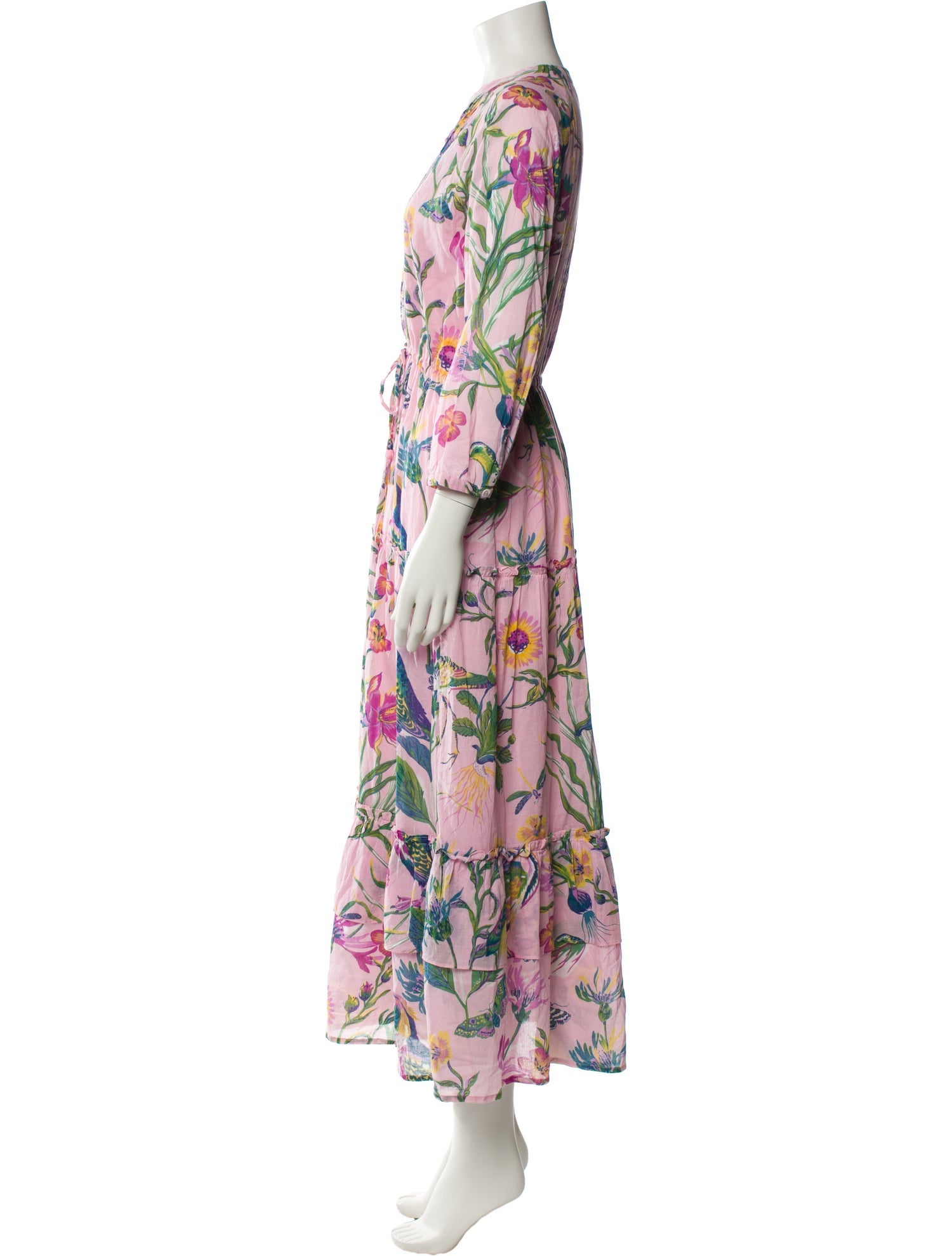Banjanan Floral Print Long Dress