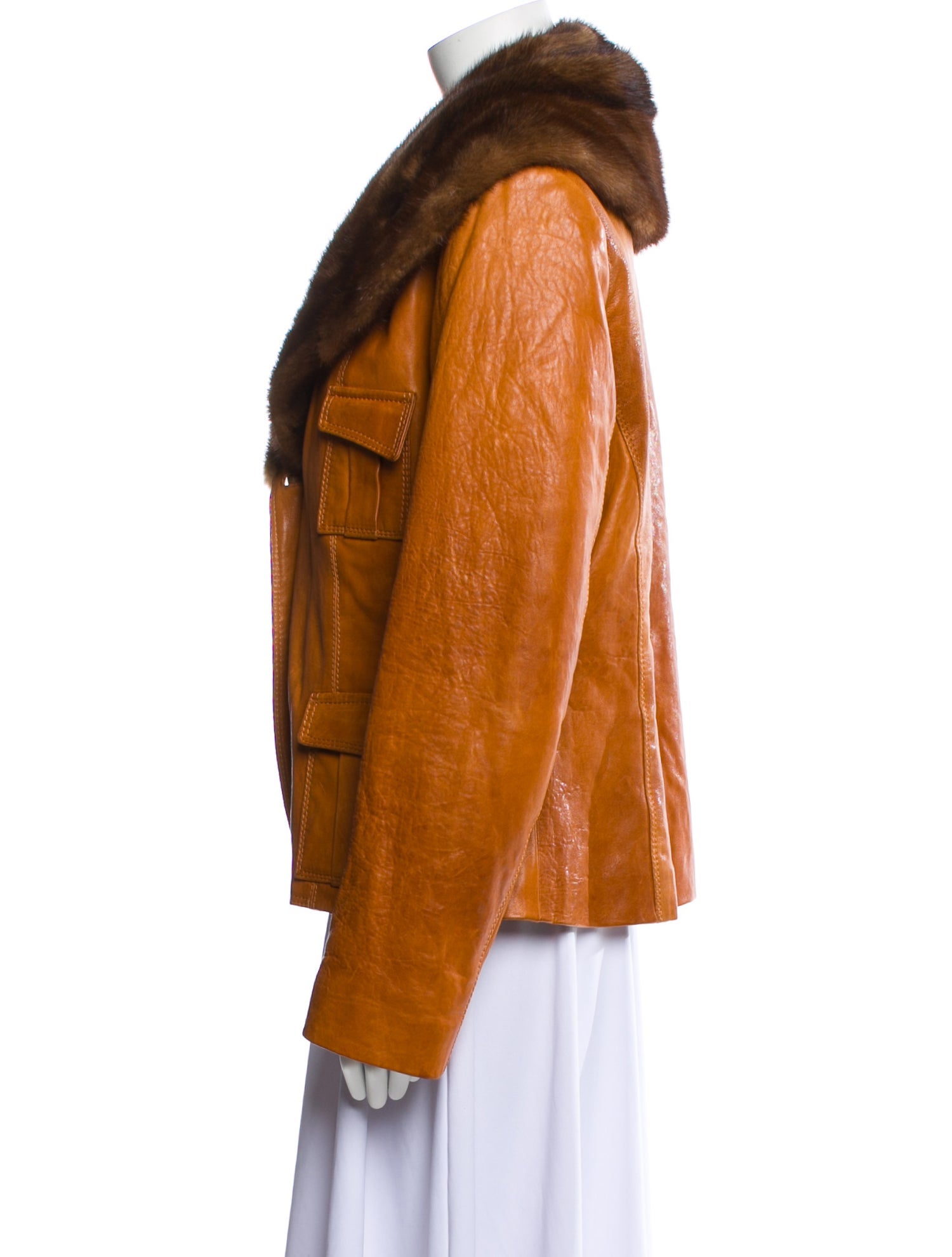 Benedetta Novi Leather Faux Fur Jacket