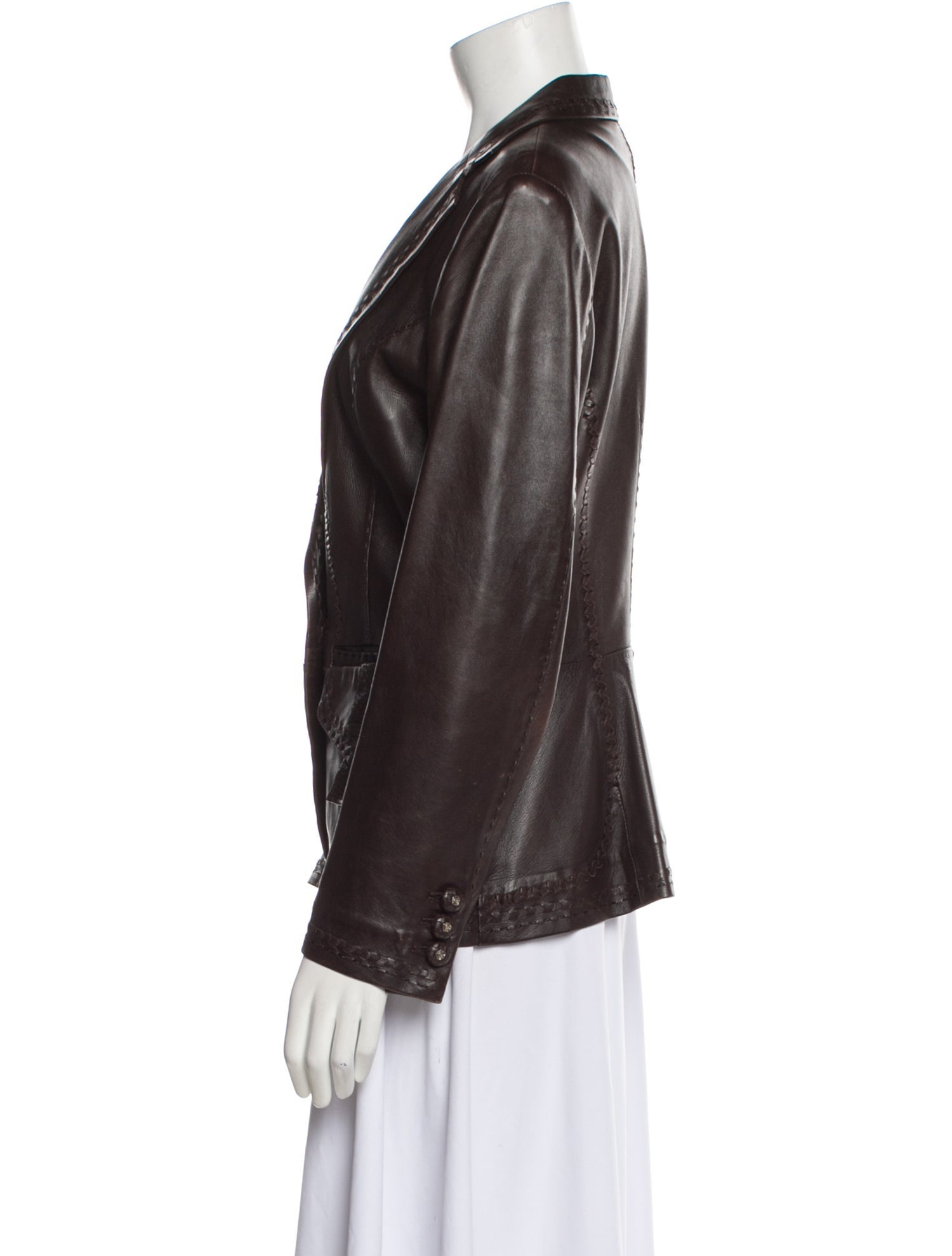 Benedetta Novi Leather Blazer