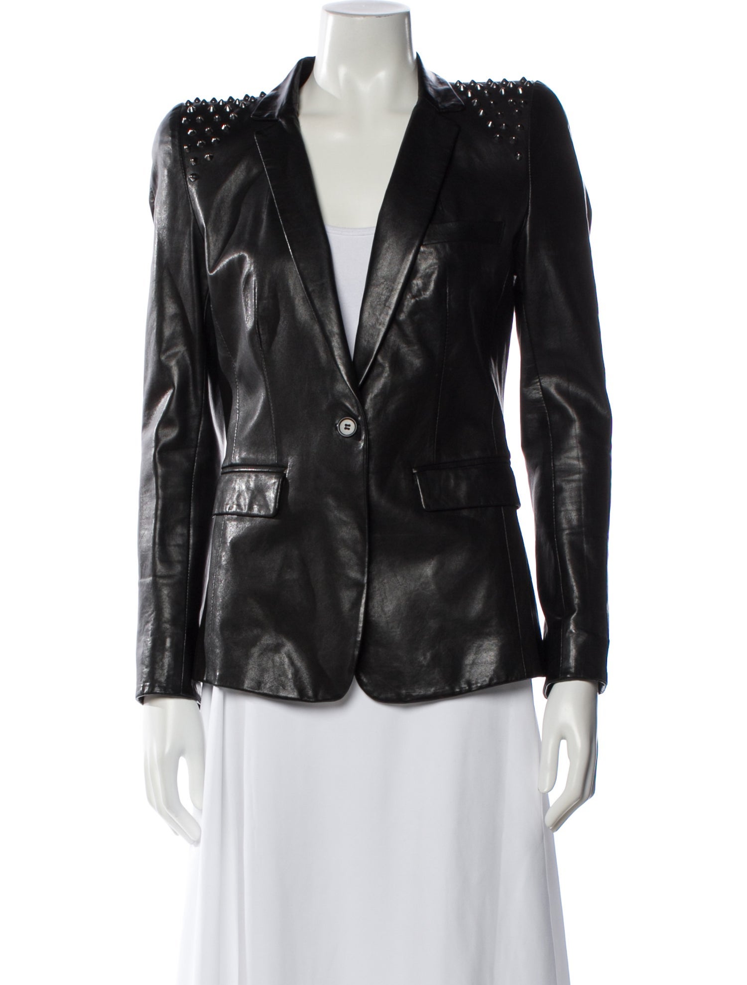 Benedetta Novi Leather Blazer