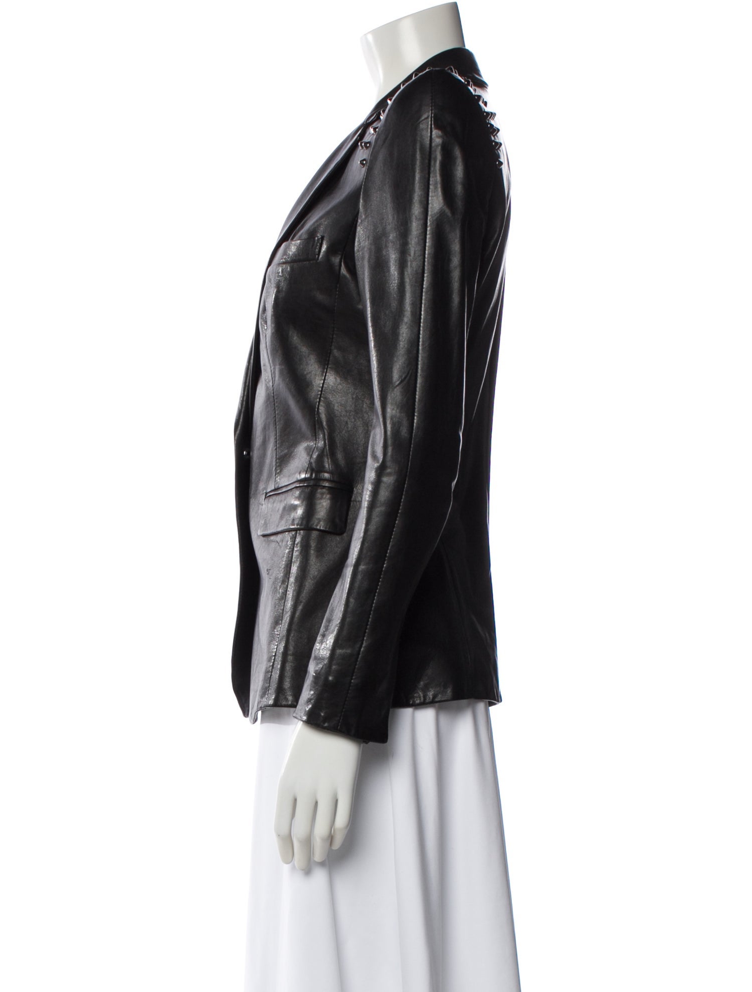 Benedetta Novi Leather Blazer