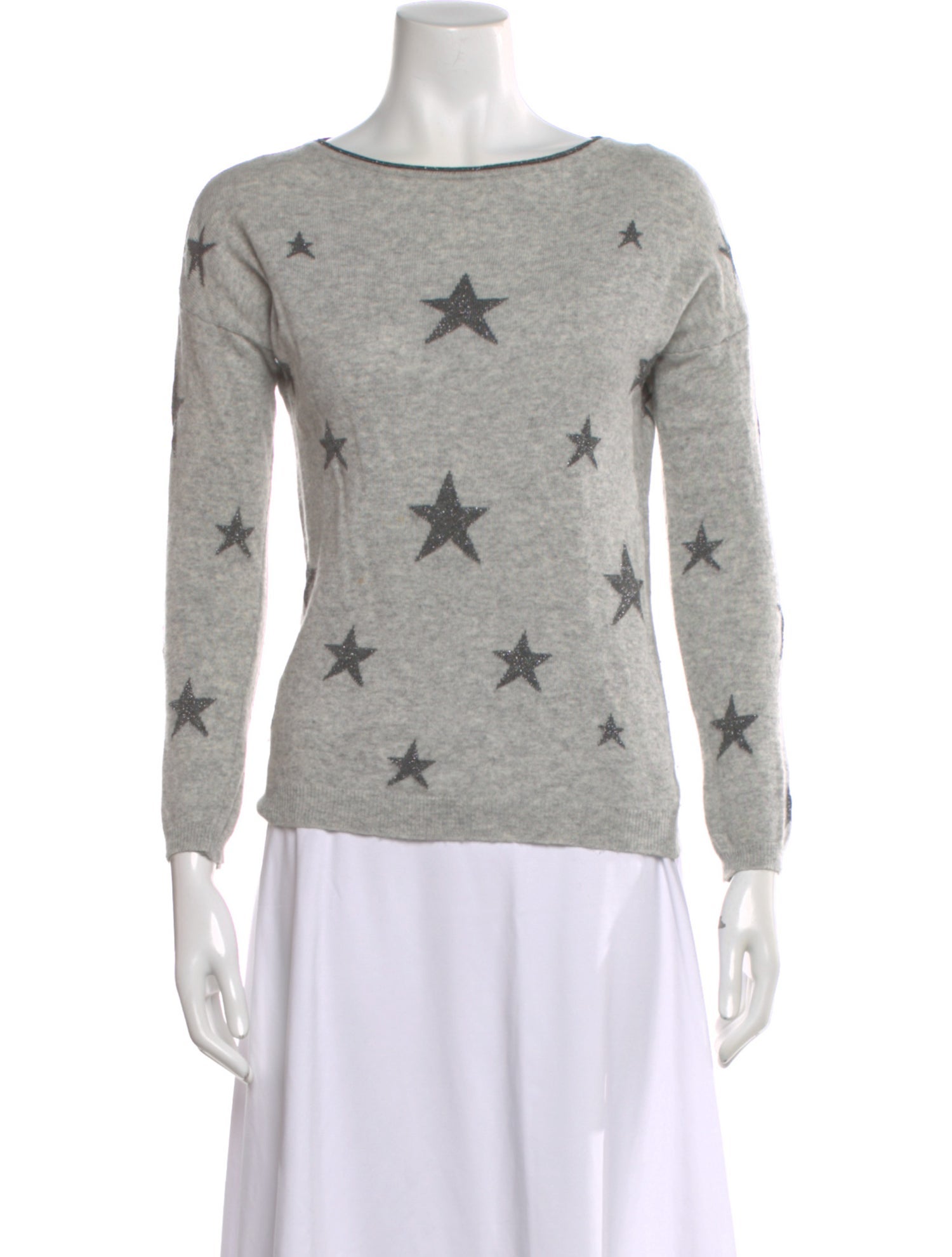 Benedetta Novi Printed Scoop Neck Sweater