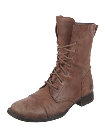 Born Leather Combat Boots