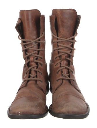 Born Leather Combat Boots