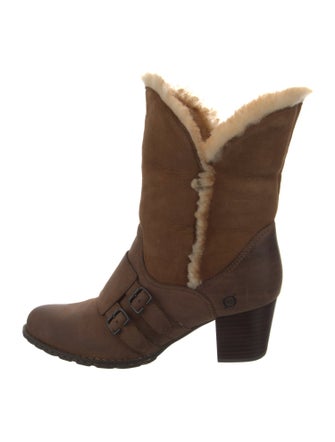 Born Shearling Moto Boots
