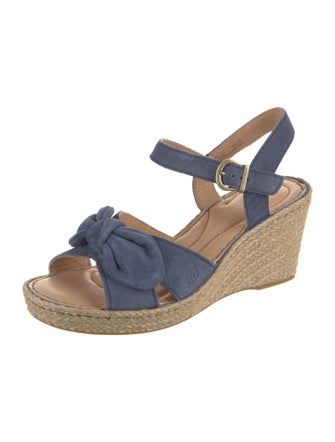 Born Suede Bow Accents Espadrilles