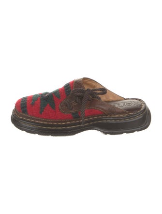 Born Printed Whipstitch Trim Mules