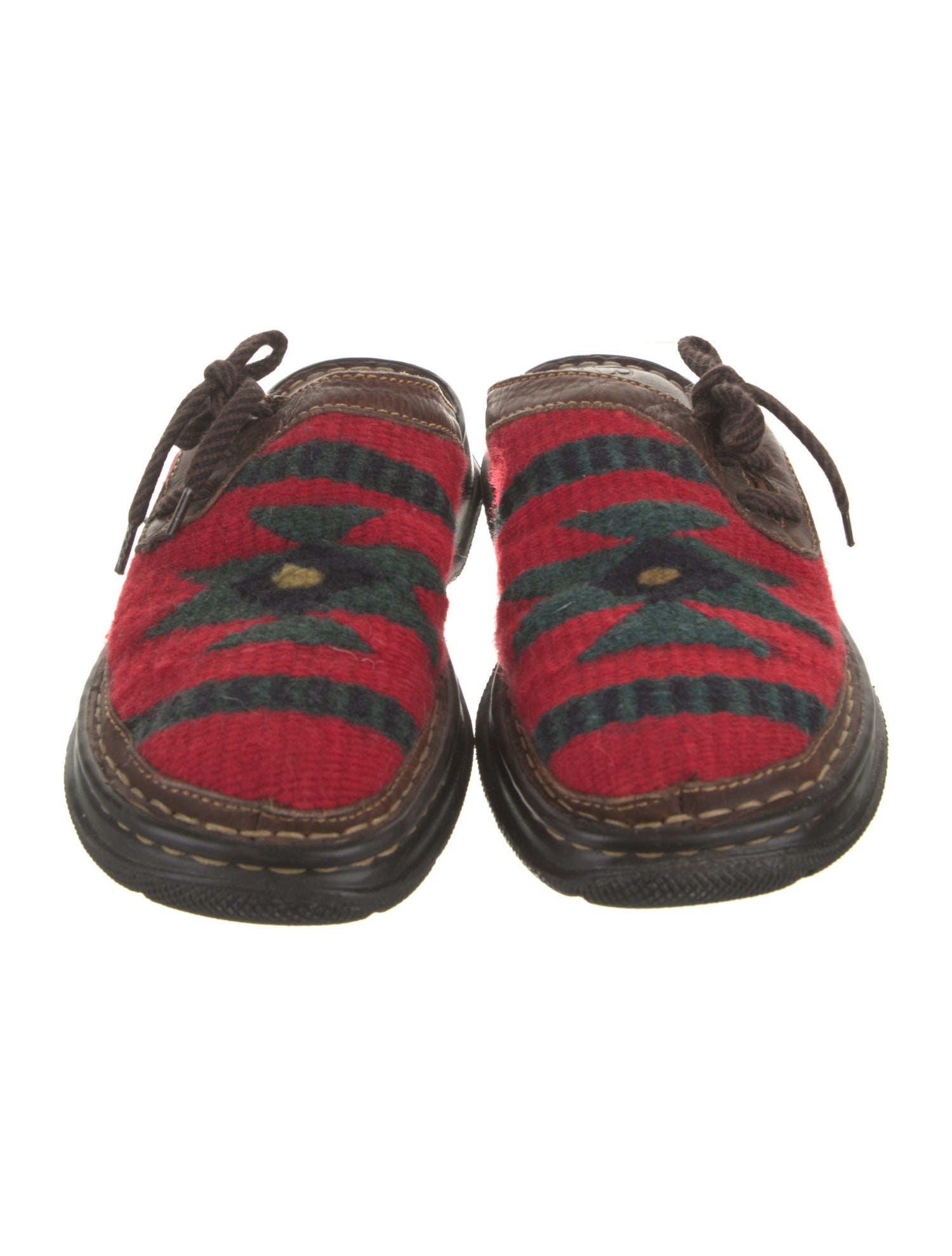 Born Printed Whipstitch Trim Mules