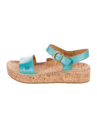 Born Leather Leather Trim Embellishment Espadrilles