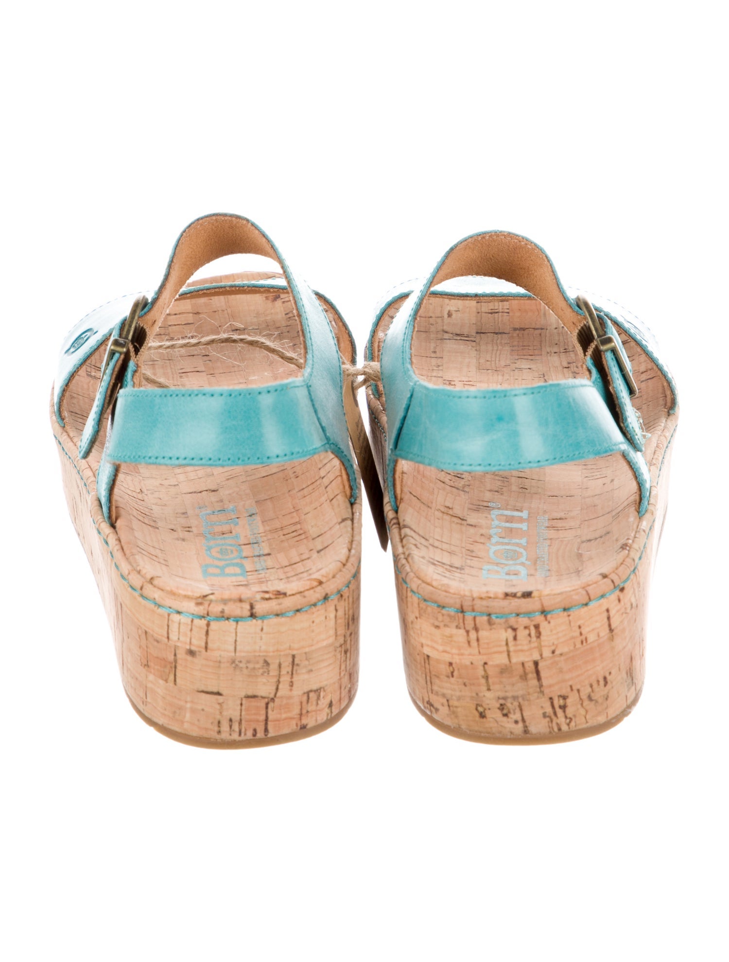 Born Leather Leather Trim Embellishment Espadrilles