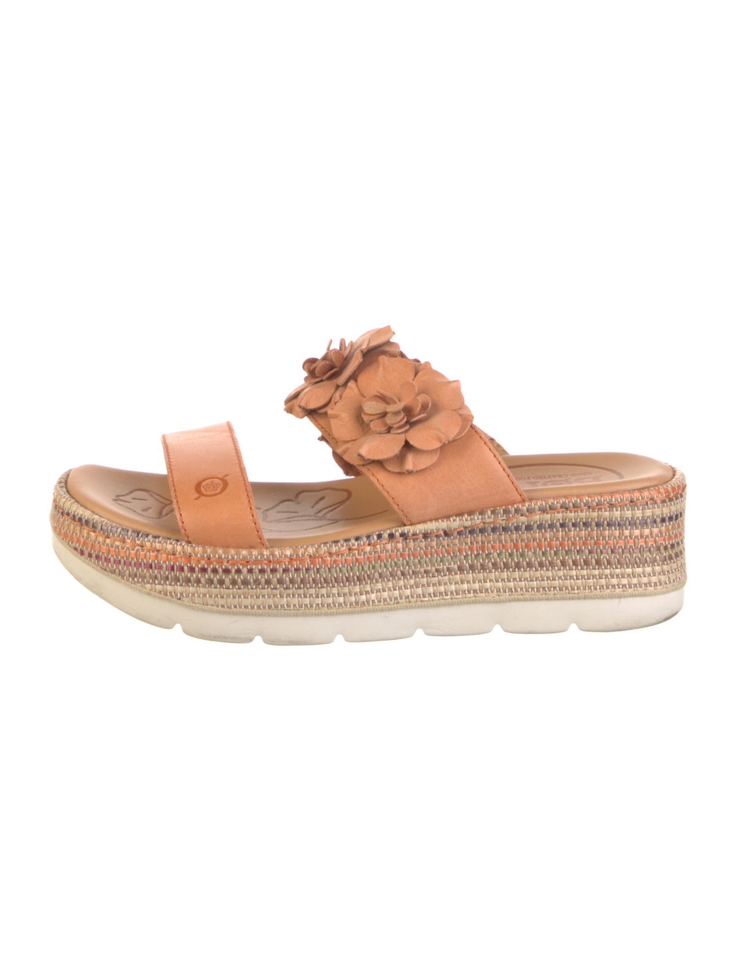 Born Leather Floral Print Espadrilles