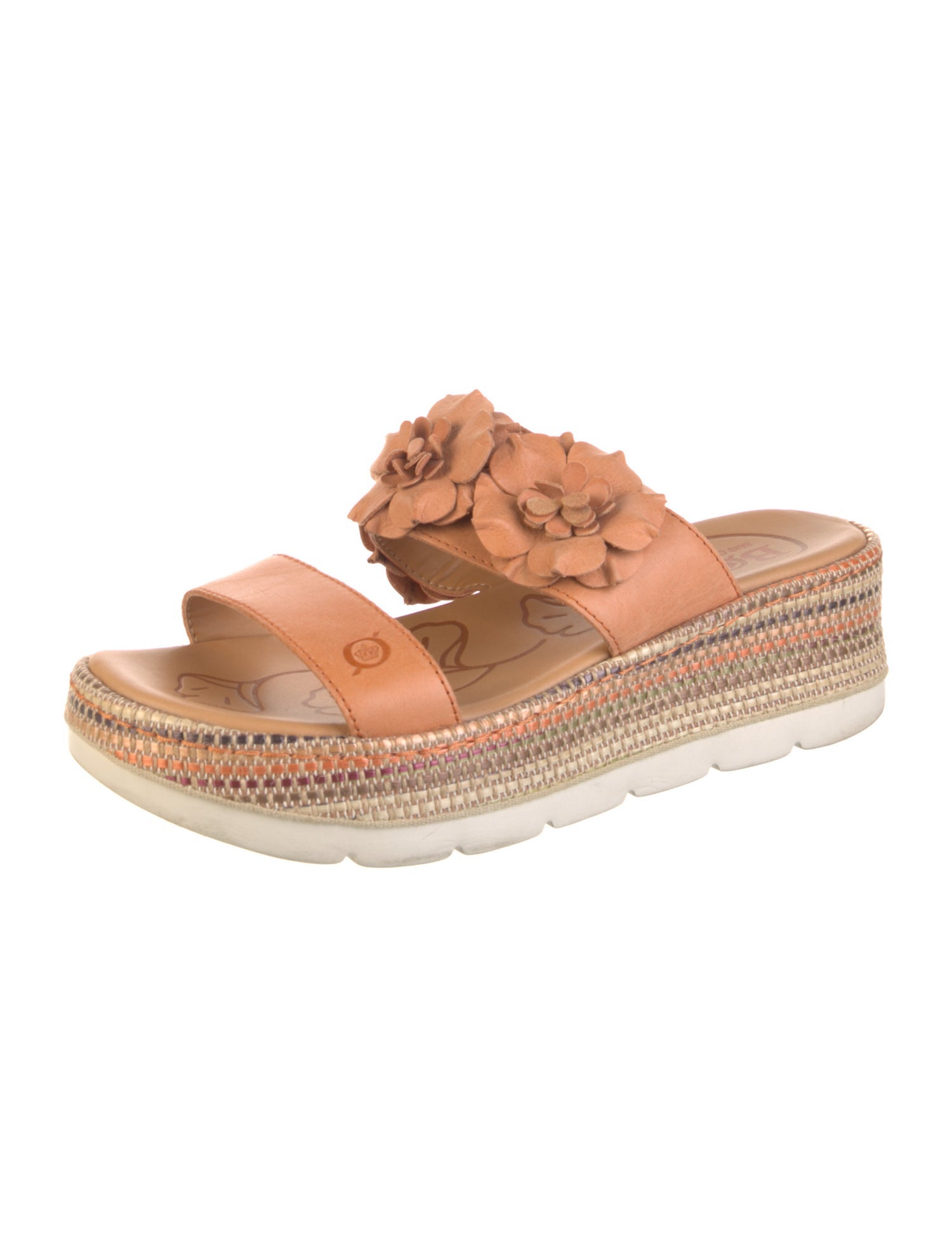 Born Leather Floral Print Espadrilles