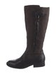 Born Leather Leather Trim Embellishment Riding Boots