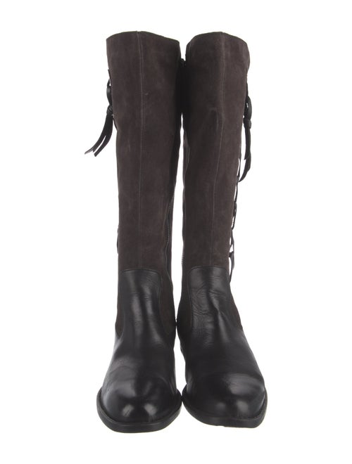 Born Leather Leather Trim Embellishment Riding Boots