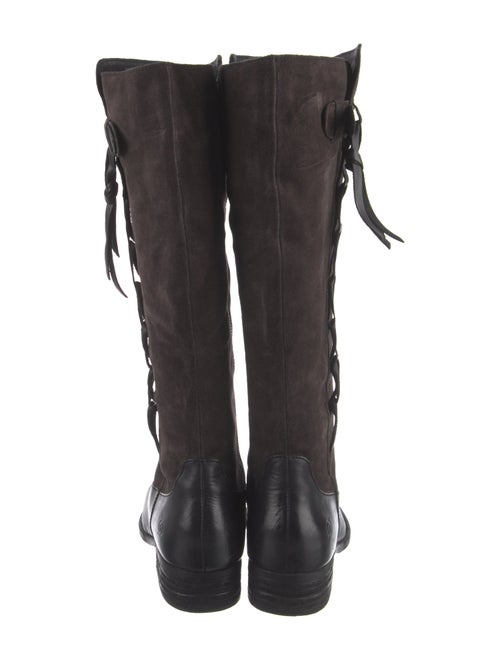 Born Leather Leather Trim Embellishment Riding Boots