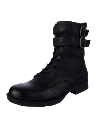 Born Leather Combat Boots