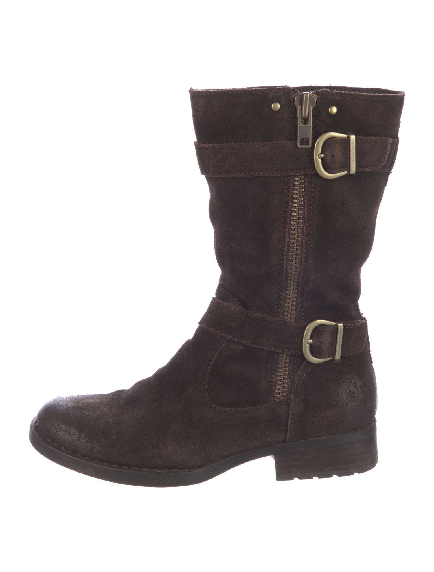 Born Suede Moto Boots