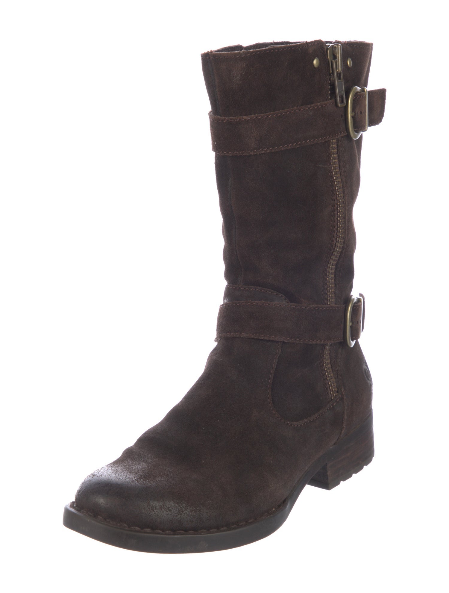Born Suede Moto Boots