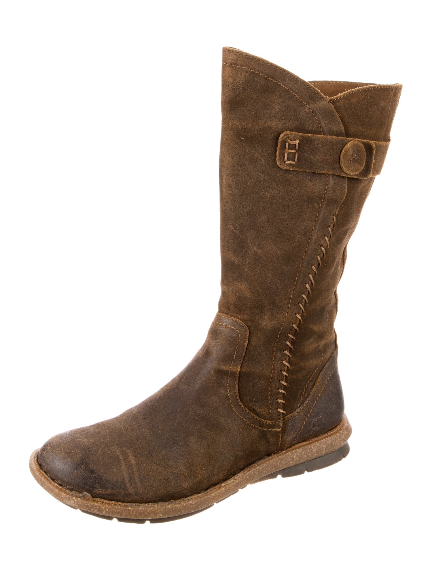 Born Suede Moto Boots