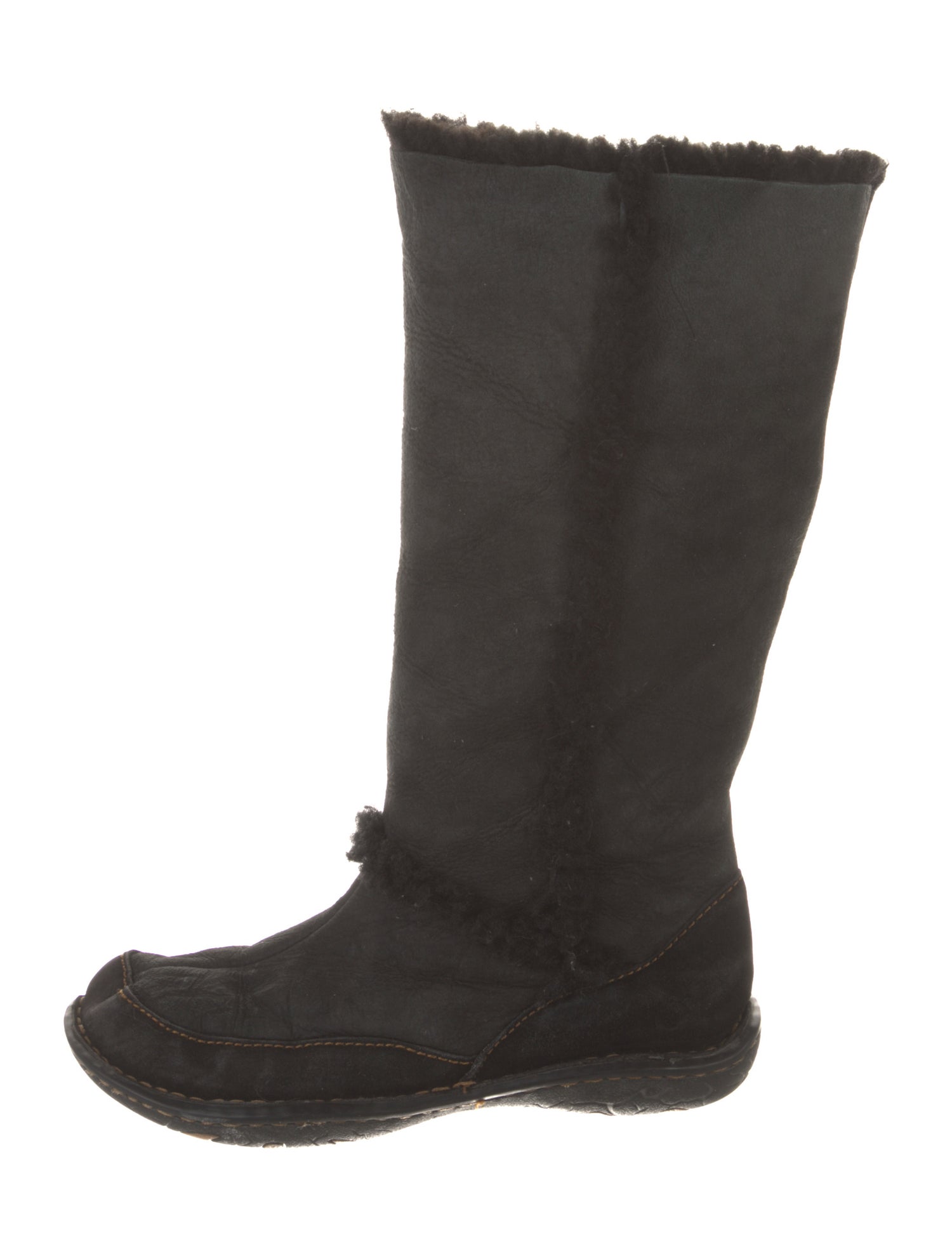 Born Suede Fur Trim Boots