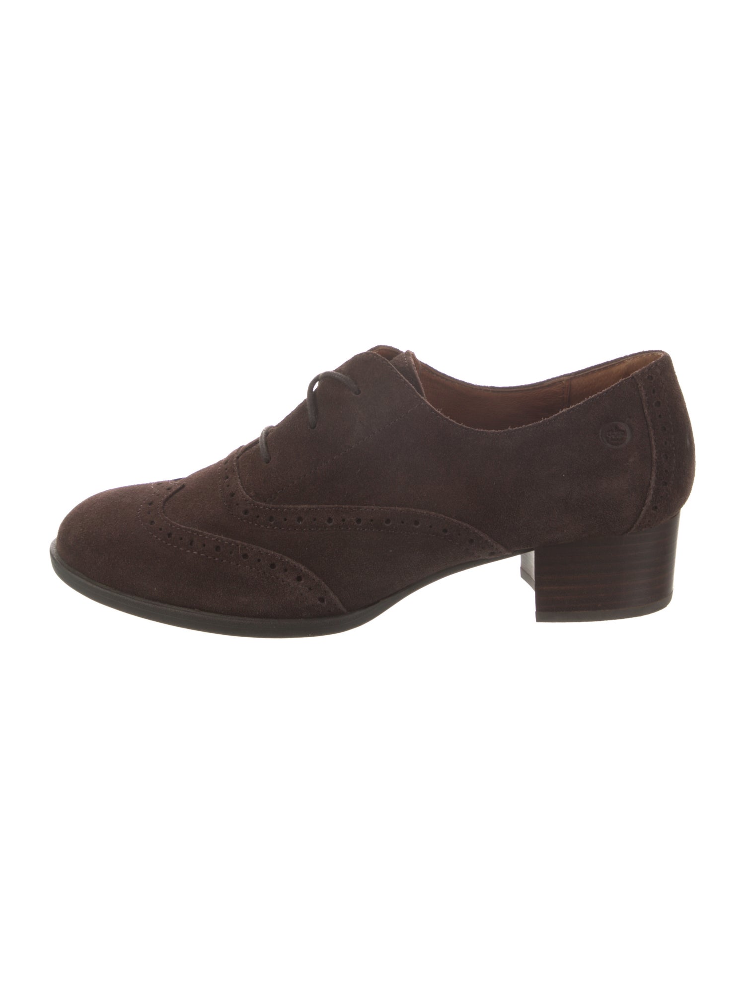 Born Suede Lasercut Accents Oxfords