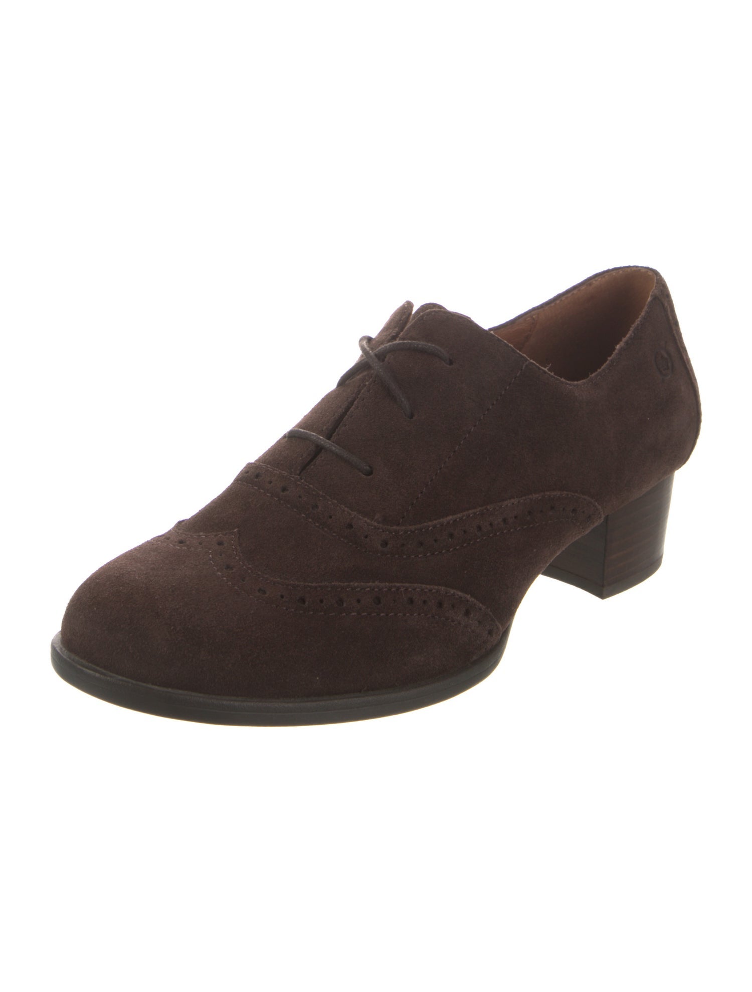 Born Suede Lasercut Accents Oxfords
