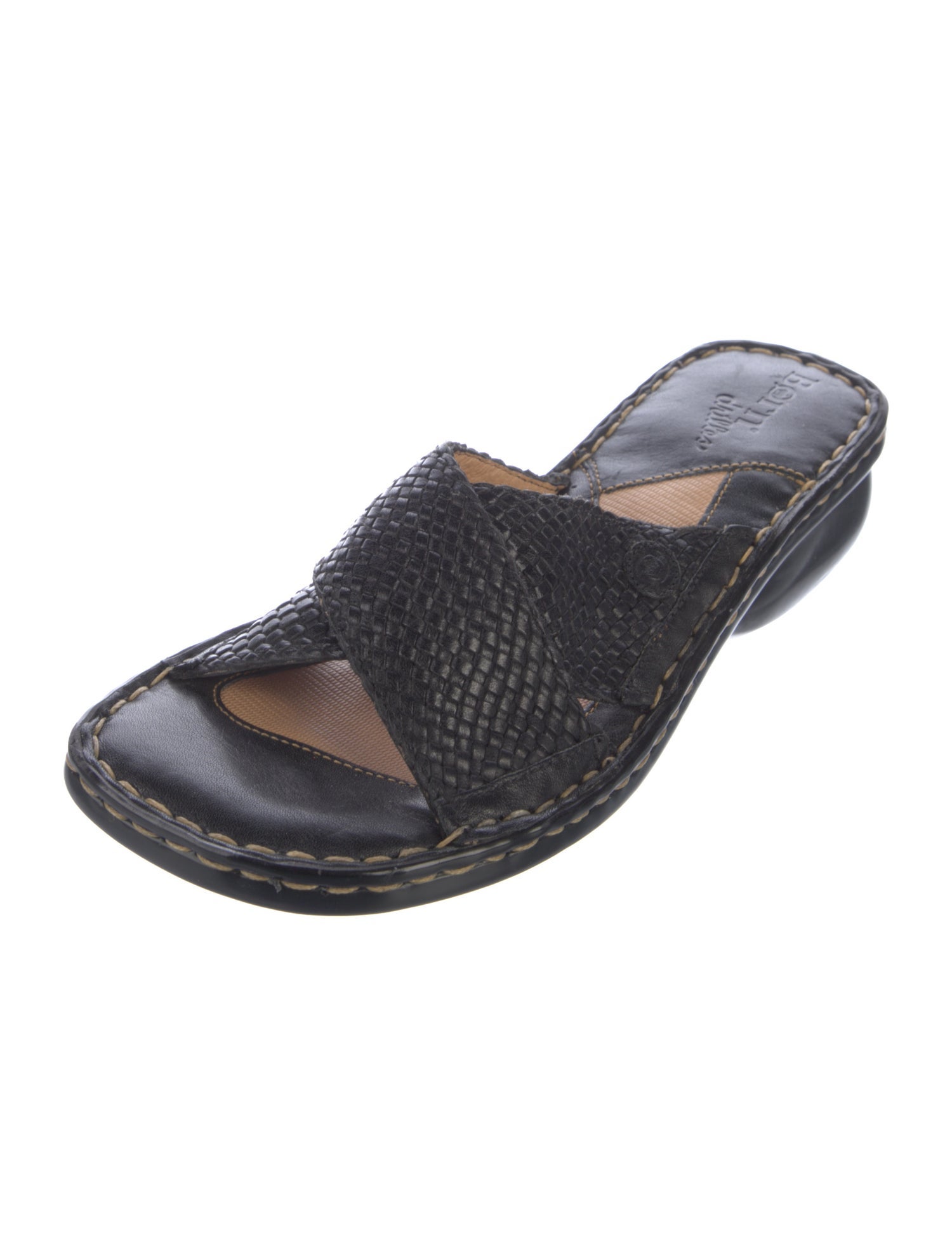 Born Leather Slides