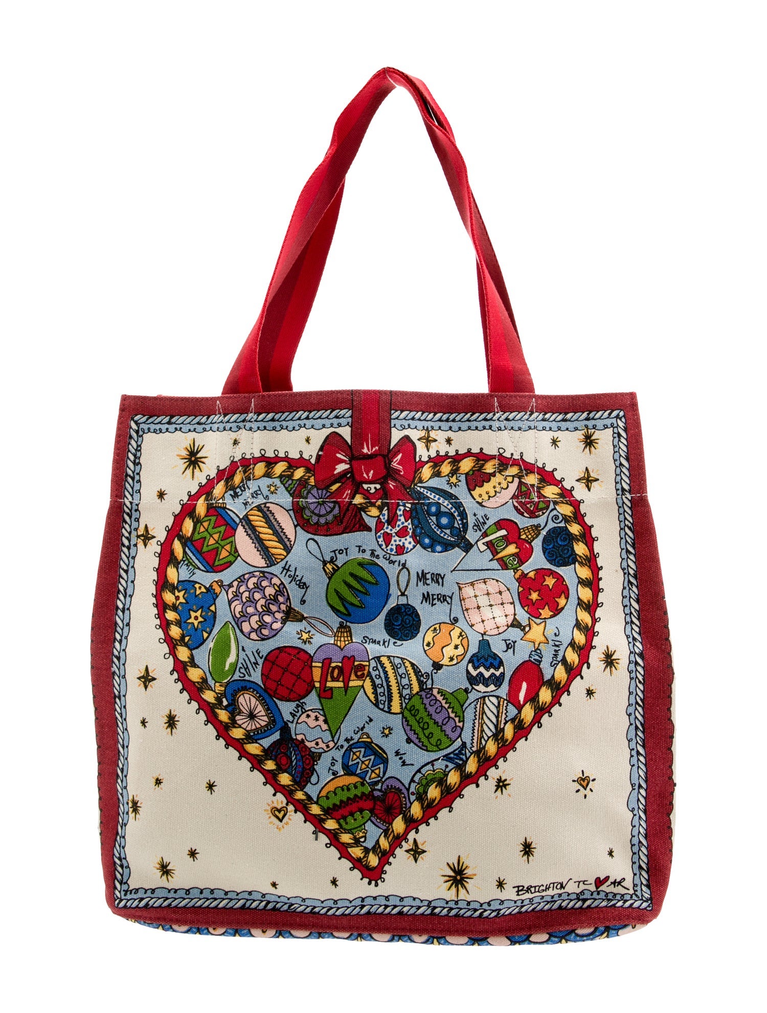Brighton Canvas Tote w/ Tags Red Totes, Handbags WBNRO21929 The