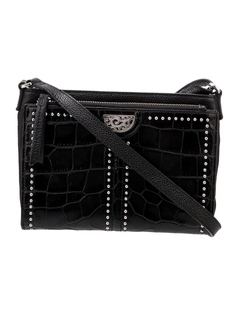 Brighton Leather Messenger Bag Blue Crossbody Bags, Handbags