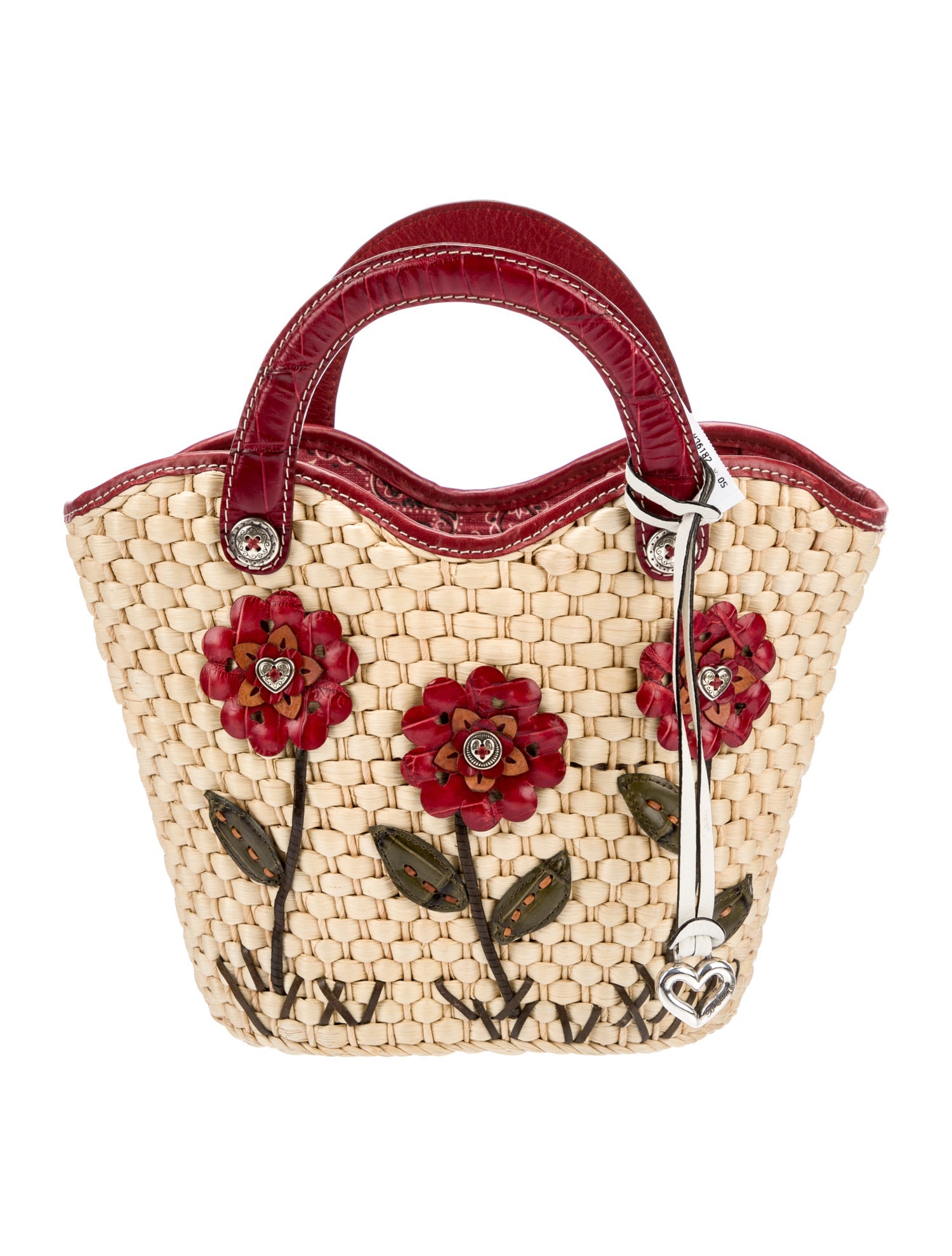 Brighton Straw Top Handle Bag Neutrals Handle Bags, Handbags