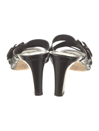 Brighton Embossed Leather Slides