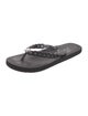 Brighton Rubber Crystal Embellishments Flip Flops