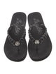 Brighton Rubber Crystal Embellishments Flip Flops