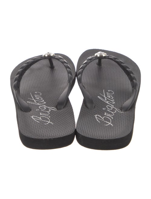Brighton Rubber Crystal Embellishments Flip Flops