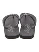 Brighton Rubber Crystal Embellishments Flip Flops