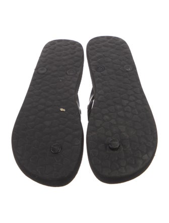 Brighton Rubber Crystal Embellishments Flip Flops