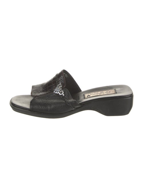 Brighton Leather Slides