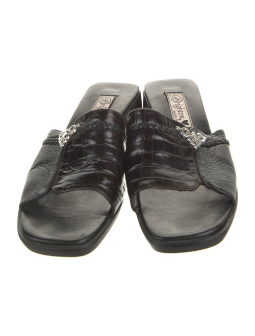 Brighton Leather Slides