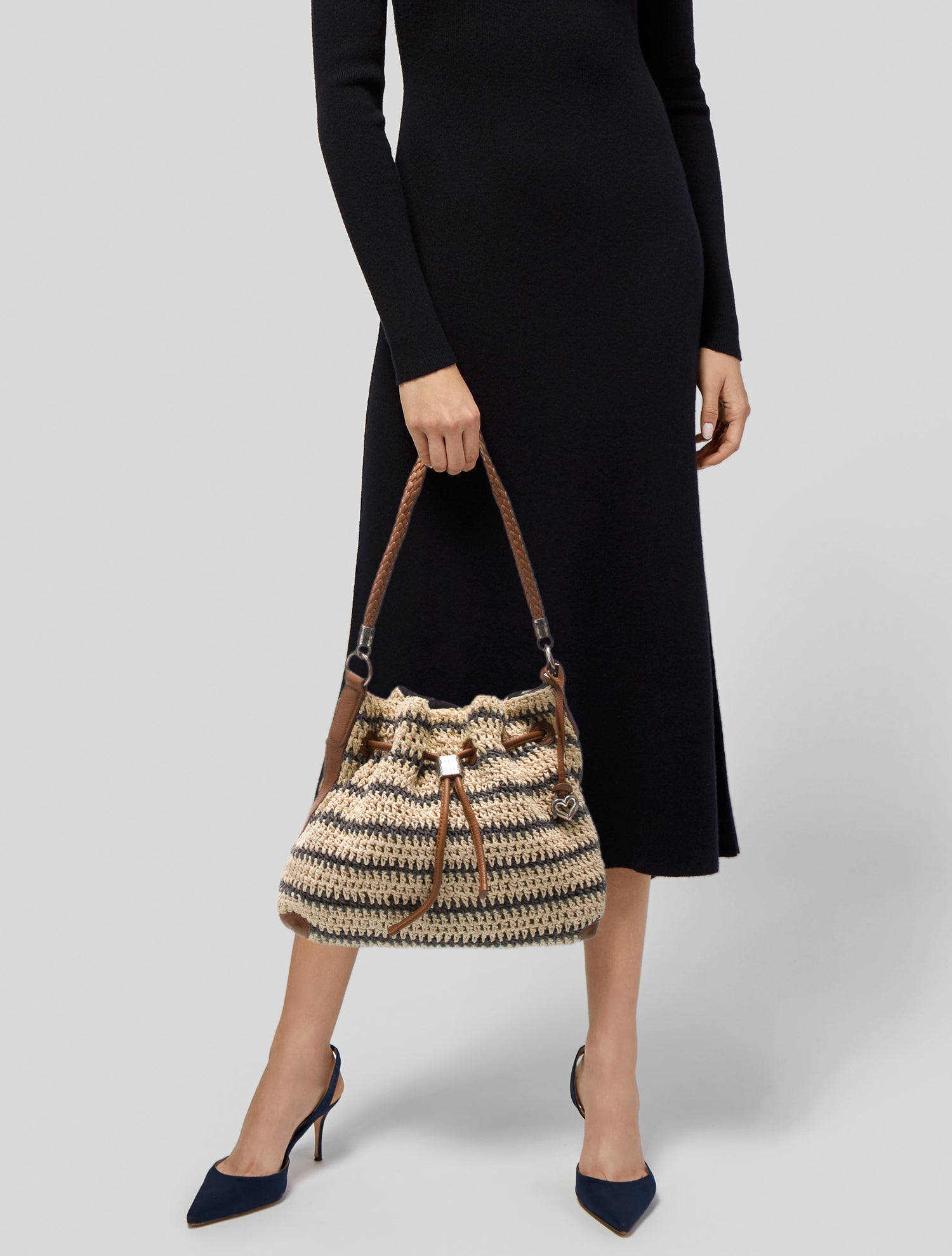 Brighton Raffia Shoulder Bag