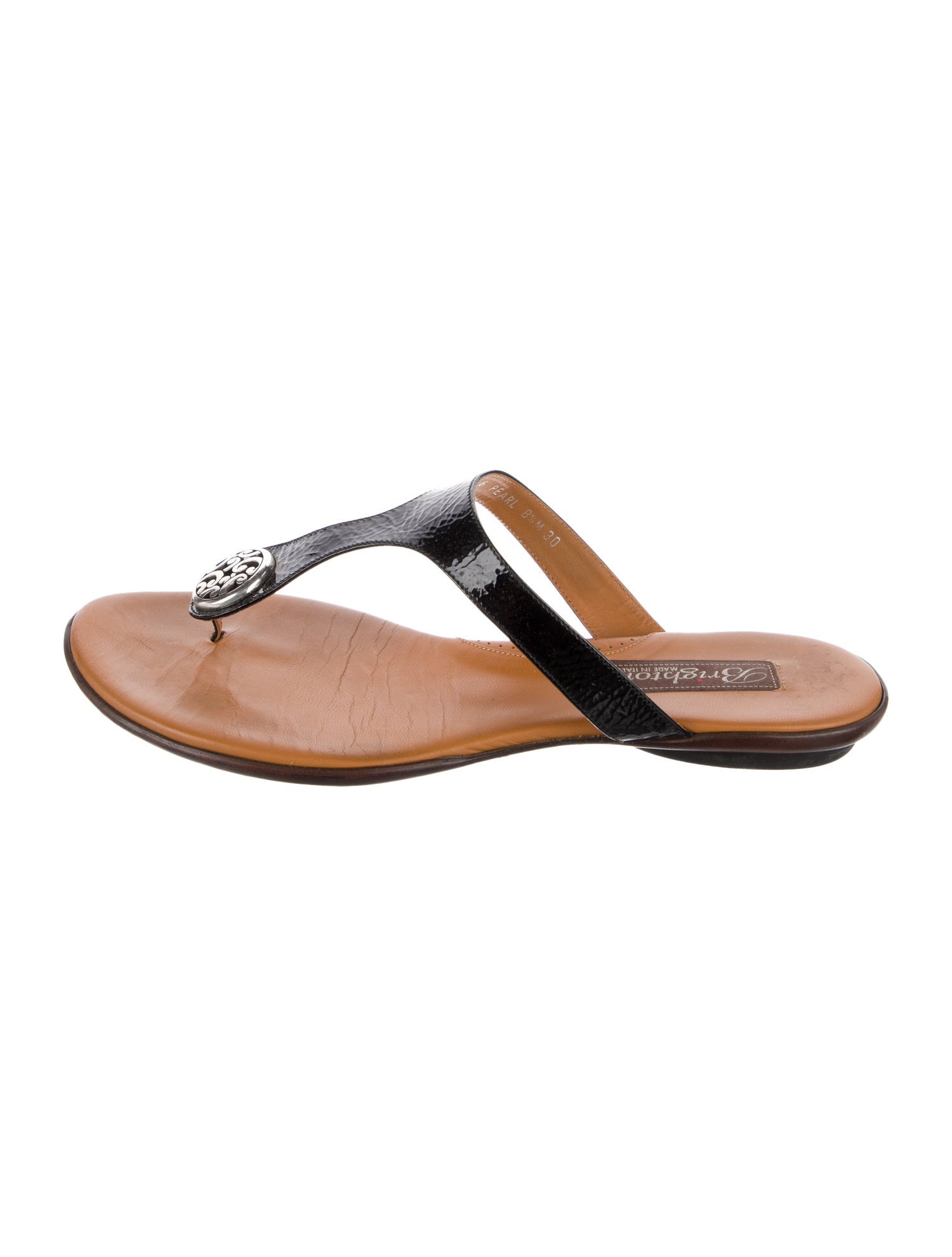Brighton Leather T-Strap Sandals